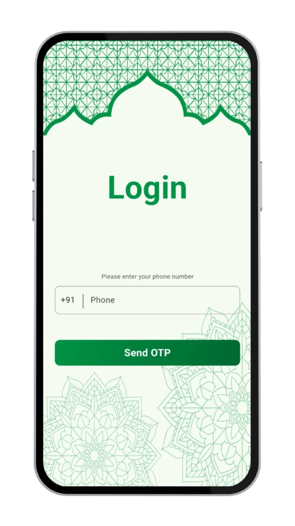 Enter mobile number step