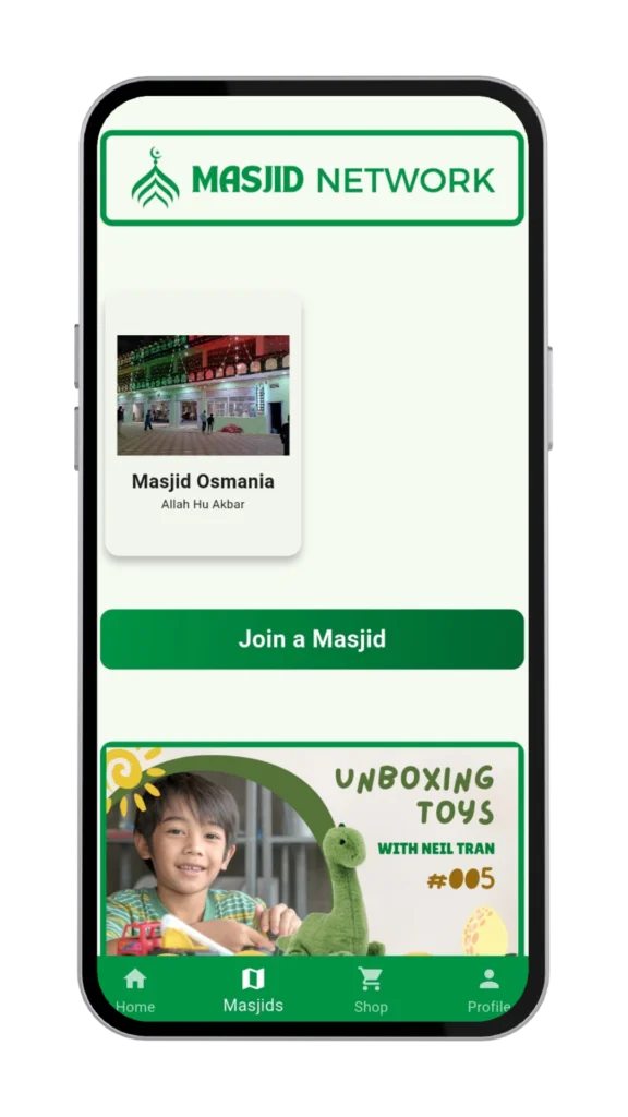 Successfully joined masjid