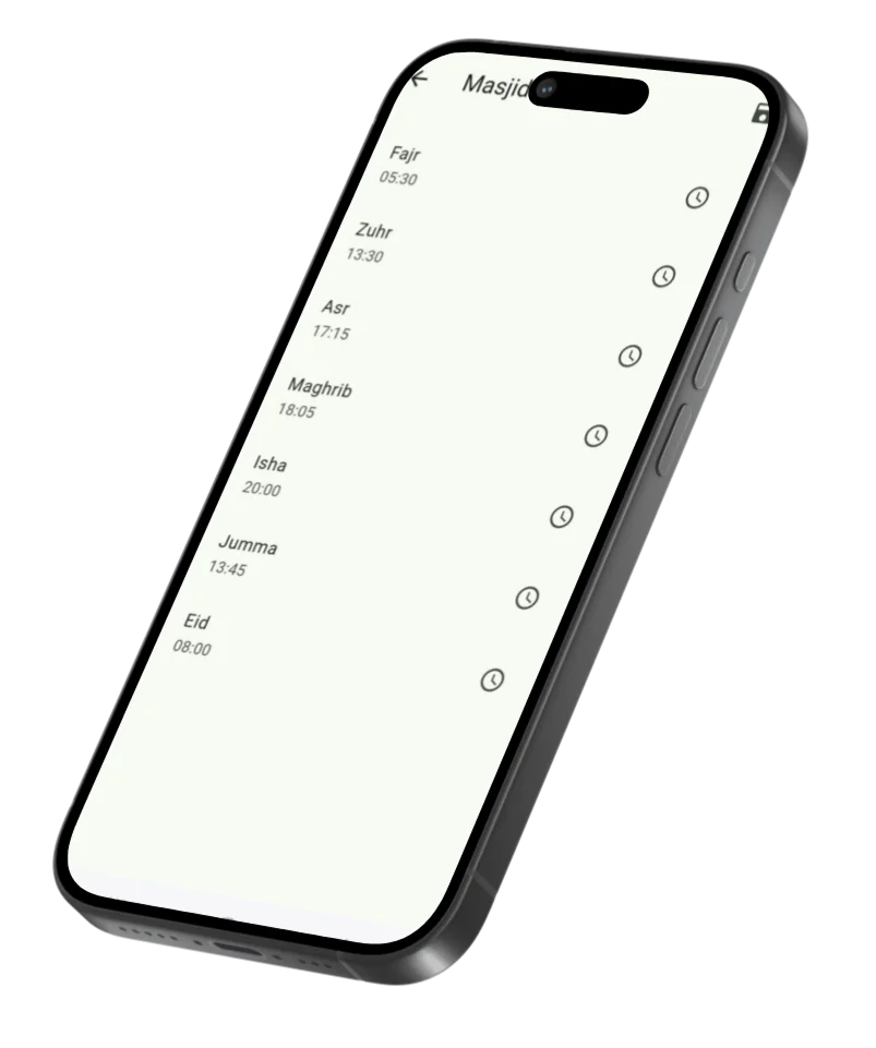 Prayer Timings Management